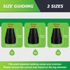 supregear Cane Tips 3/4 inch, 2 Pack Heavy Duty Rubber