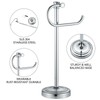 BESy 17 Inch Polished Chrome Stand Towel Bar Hanger Hand