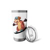 Cool Snowboarding Armadillo Wearing Goggles Stainless Steel Insulated Tumbler