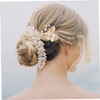 Ipetboom Metal Hair Comb Clip Side Comb Headpiece for Women