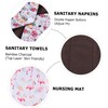 7 piezas Toallas Sanitarias Reutilizables de Fibra de Bambú Activado
