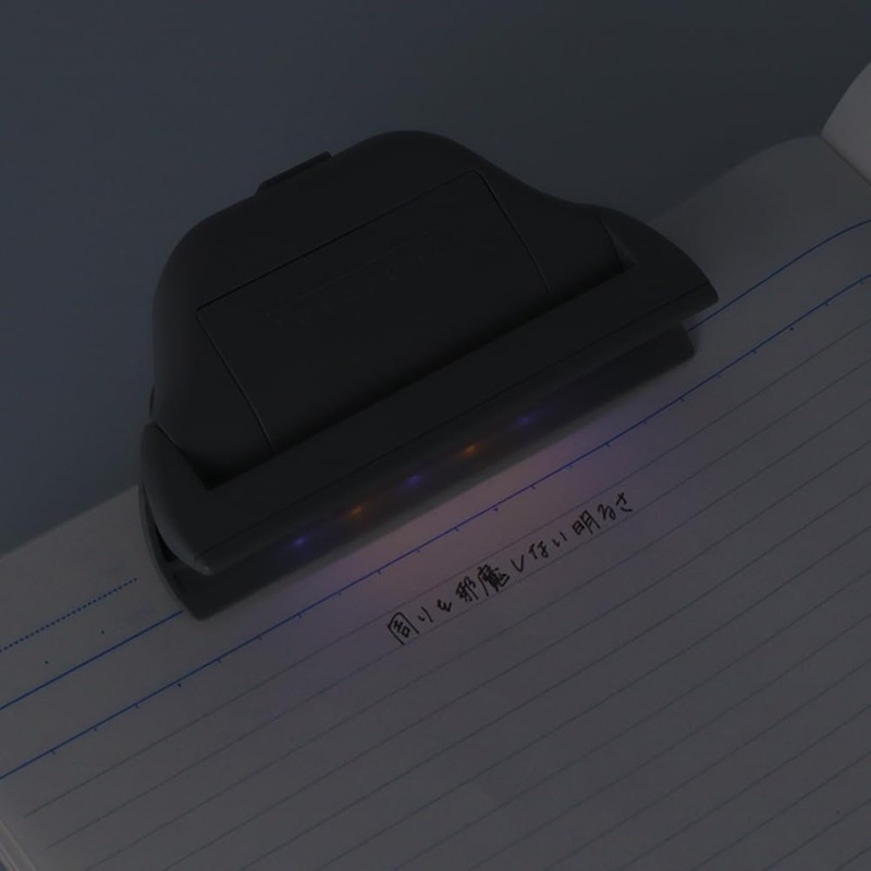 Sunstar Stationery 777993 Terasuno Hikaru Clip, Gray, Light Included, Sandwich