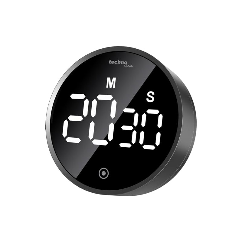 technoline Modern Kitchen Timer Countdown Timer Digital Round Lighting (ECO)
