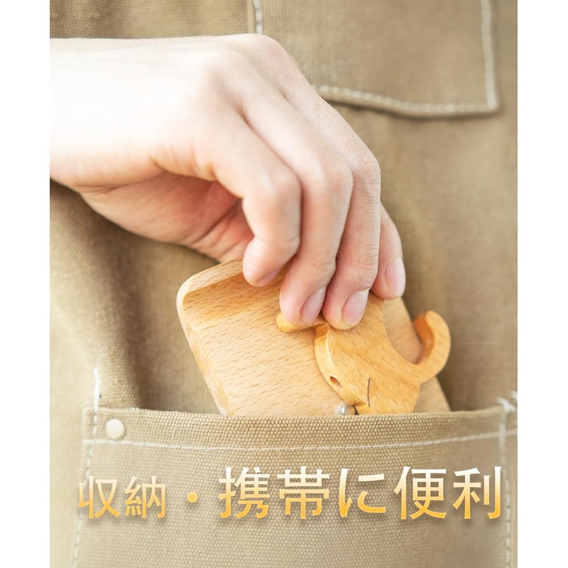 スマホスタンド 木製卓上 可愛い 磁気着脱式スマートフォンスタンド 360度回転可能 滑り止めガスケット付き (猫)