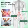 Sacroiliac Support Belt - 90cm Adjustable Back Support Belt (Green)