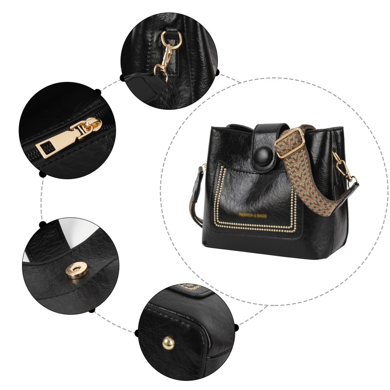 Meliyya Suede Bag Small Retro Shoulder Bag Crossbody Shoulder Bag