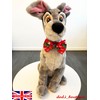 dod.i_boutique New Dogs Bow Tie Bowtie Merry Christmas SANTA RED
