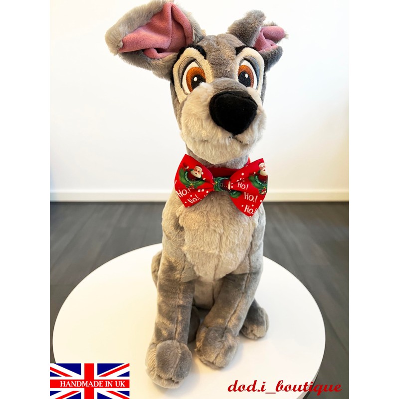 dod.i_boutique New Dogs Bow Tie Bowtie Merry Christmas SANTA RED