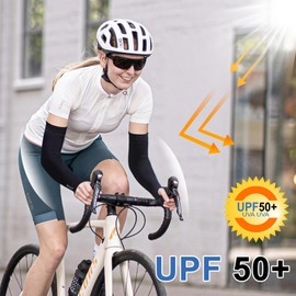 beister 6/3 Pairs UV Protection Cooling Arm Sleeves for Women Men, Long Sunblock Protective Cycling Arm Cover
