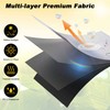 Portable Blackout Curtains, 35" x 72" Blackout Window Cover, Temporary
