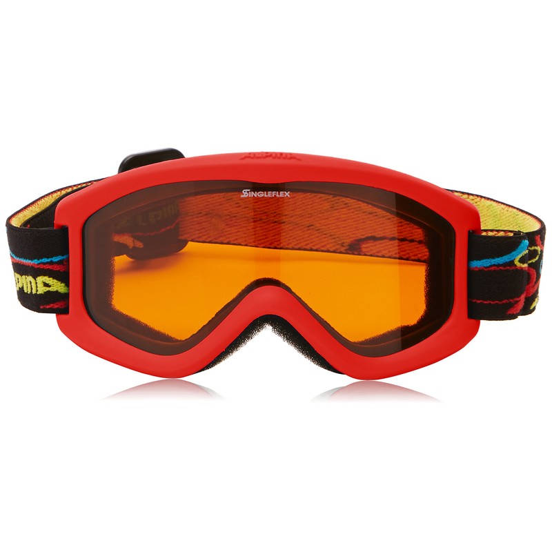 Alpina Kinder Skibrille Carvy 2.0, red