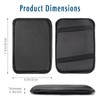 Center Console Cover, Leather Embossing Arm Rest Cover for Car,