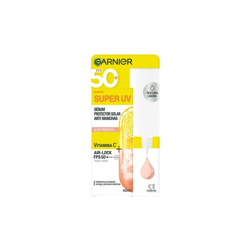 Protector Solar Facial Super UV con Color FPS50 40ml Garnier
