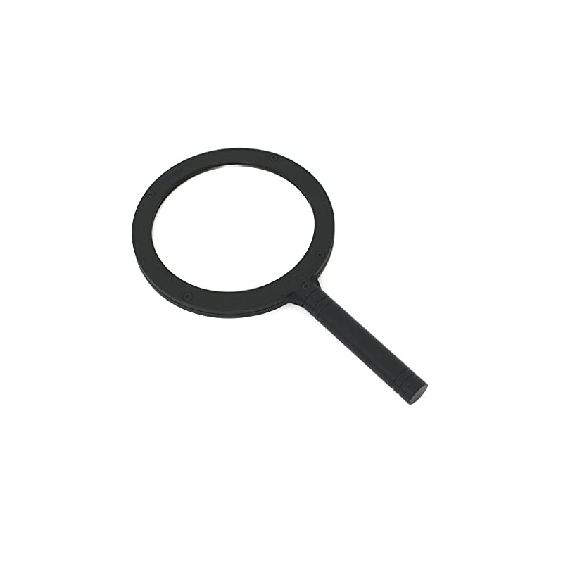 5 Inch 10x Handheld Magnifying Glass - Clear Glass Lens