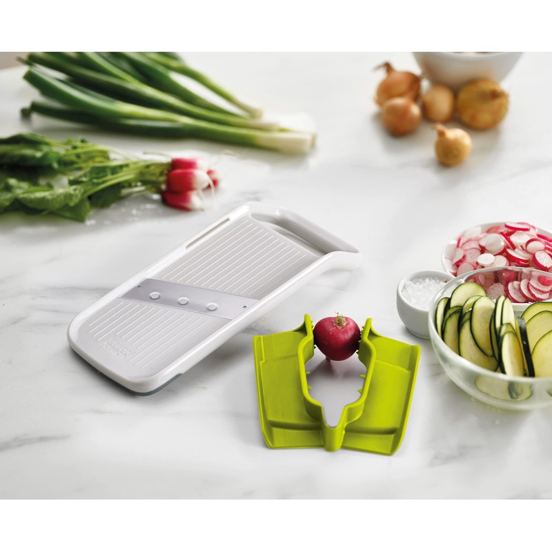 Joseph Joseph Duo Multi-Grip Mandoline, Fruit and Vegetable Slicer with
