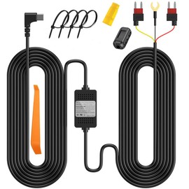 Acmerota Dash Cam Hardwire Kit Type-C Hard Wire with Fuse for Dashcam 12V-24V 5V 3A Car Dash Camera Charger Power Cord 11.4ft with Low Voltage Protection 24 Hours Surveillance