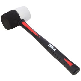 Hilka 62303016 16 oz Double Faced Rubber Mallet, White,black