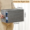 KitHero KitHero Clothes Storage Bins with Sturdy Frames, Foldable Fabric