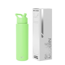 Simple Modern Summit Water Bottle with Straw Lid | Vacuum Insulated Stainless Steel | Leak Proof BPA-Free Cup for Travel, School, Sports | 30oz, Baja