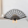 Healifty Folding Fan Display Stand Wood Fan Display Stands Wall