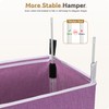 SOLEDI Laundry Hamper with Lid 100L Large & Tall Collapsible
