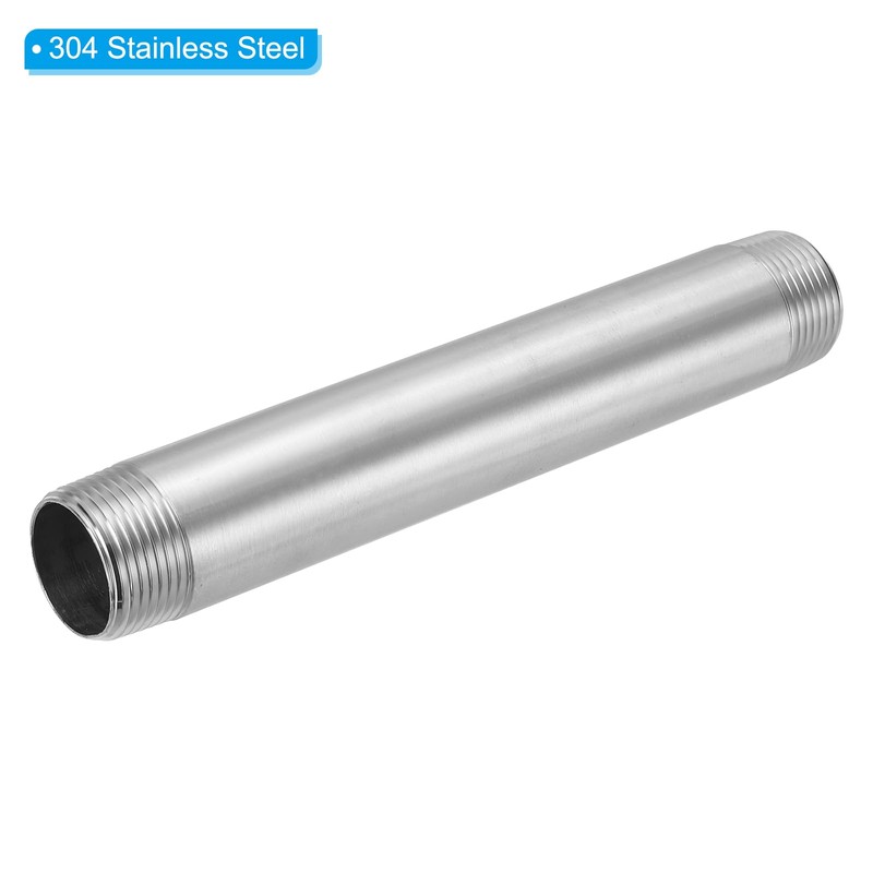 PATIKIL 304 Stainless Steel Pipe Fitting G1" x G1" Thread,