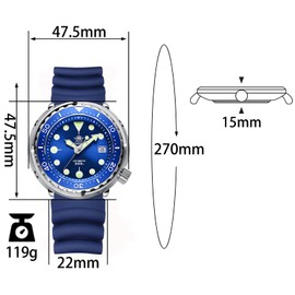 ADDIESDIVE Automatic Dive Watch for Men NH35 Waterproof 300M Sapphire Crystal Mirror Wrist Analog Watches 47.5mm Swiss Luminous Dial Diver