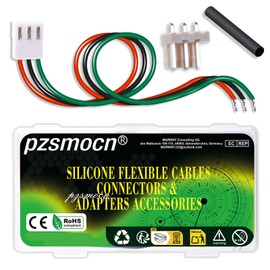 pzsmocn 15 Sets/60 Pcs JST VH 3.96mm Pitch 3 Pin 22AWG Silicone Cable Plug Socket Extension Cord Terminal Adapter Accessories Kit, Female Connector with Pre-Crimped Wire 20cm and Male Housing