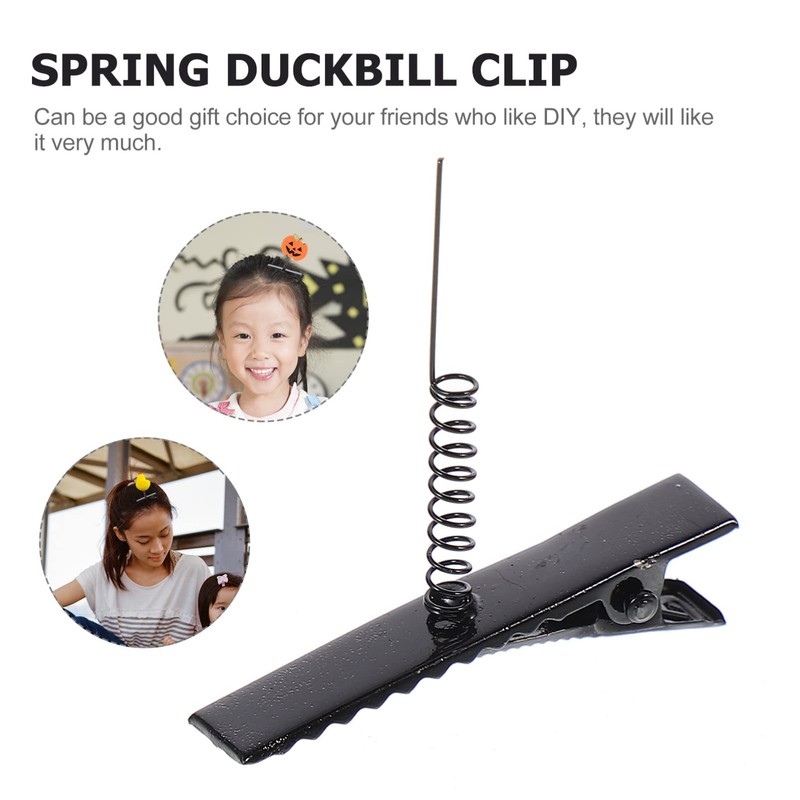 Abaodam 100pcs Duck Bill Clips with Spring Metal Hair Clips