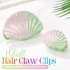 CAKURE Shell Claw Clips Acrylic Blue Hair Clips Cute Hair