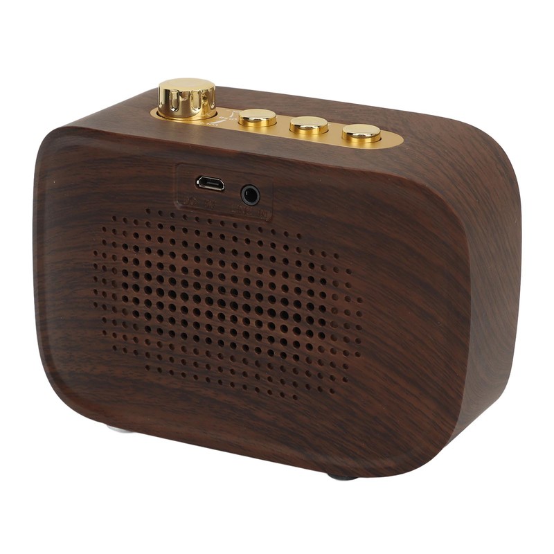 Retro Bluetooth Speaker 1500mah Clear Sound USB Port Mini Wireless