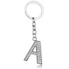 BESPMOSP A-Z Letter Keychain Keyring Crystal Shiny Family Best Friend