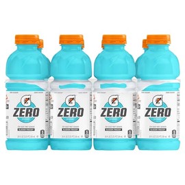 Gatorade Zero Sugar Thirst Quencher Sports Drink, Glacier Freeze, 20 Ounce Bottles (Pack of 8)