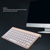 Smart Wireless Keyboard Mouse Kit Silent LED Indicator Waterproof Power