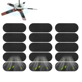 15 Pack Ceiling Fan Filters for Blades, Air Filters with Activated Coconut Shell Carbon Air Filter, Universal Ceiling Fan Blade Filters Ceiling Fan Air Purifiers for Home Common Household Contaminants