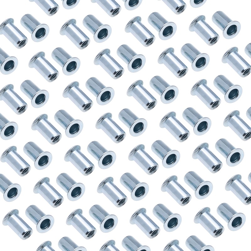 M6 Blind Rivet Nuts, Countersunk Head Round Body Open-ended Threaded