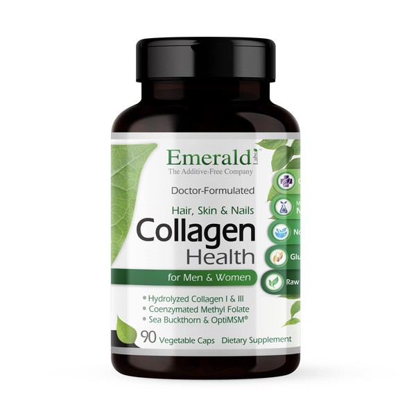 Emerald Labs Collagen Health - Dietary Supplement with Sea Buckthorn, Saw Palmetto, Beta-Sitosterol, and B Vitamins for Healthy Hair, Nails, and Skin - 90 Vegetable Capsules
