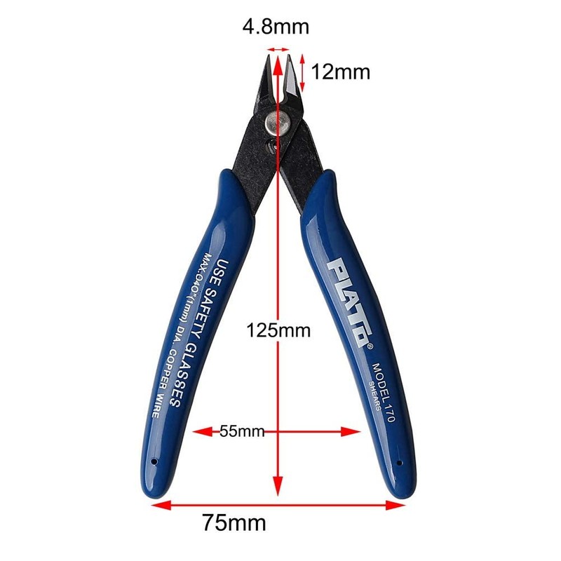 nuosen Wire Cutter, Craft Wire Precision Electrical Cable Cutter Cutting