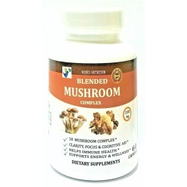 Mushroom Supplement Maitake Reishi Shiitake Turkey Tail Cordyceps Pills Capsule
