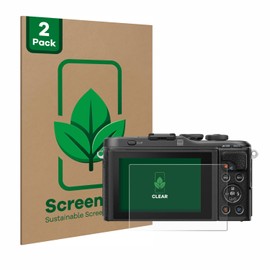 ScreenLeaf (Pack of 2) Protective Film for Olympus PEN E-PL10 [Sustainable Screen Protector, Film, Transparent, Scratch-Resistant]