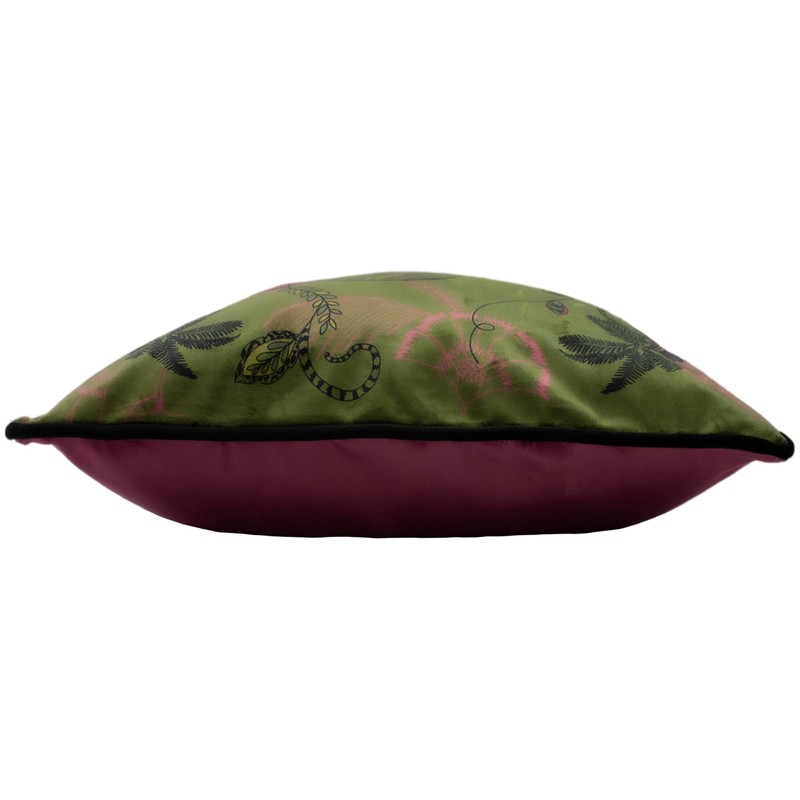 Paoletti Tropica Cheetah Cushion Cover, Velvet, Khaki, 45 x 45cm