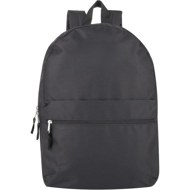 Classic 17 Inch Backpack with Adjustable Padded Shoulder Straps -