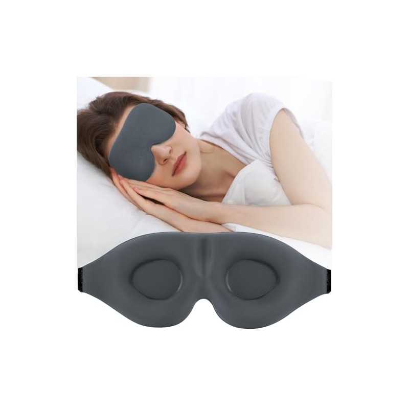 3D Sleep Mask for Side Sleepers - Light Blocking Eye