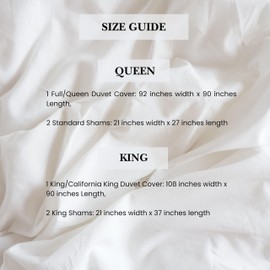 Pointehaven 300 TC Percale 100% Long Staple Cotton Double Satin Stitch Duvet Set (White-Black, Full/Queen)