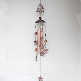 Christmas Tree Wind Chimes for Outside, for Women/Men/Festival Birthday Gifts Metal windchimes Outdoors/Indoors,Patio Decor,Garden Decor,Yard-Stars Decor,Home,Porch