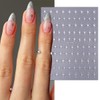 8 Sheets Star Nail Stickers for Nail Art 3D Self-Adhesive