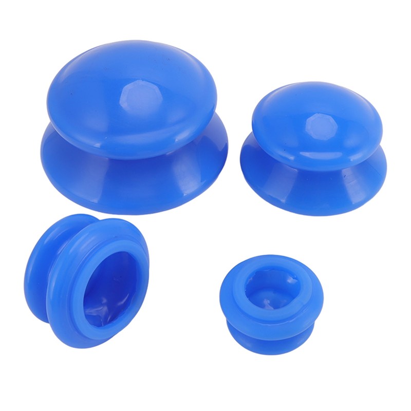 4 Sizes Silicone Cupping Therapy Set Negative Pressure Vacuum Cupping