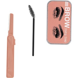 Jabón para Peinar Cejas Transparente 3 Piezas Gel Fijador Natural 3 Piezas, Acabado sin Residuos, Moldeado Natural, para Maquillaje de Cejas y Uso Diario o Profesional