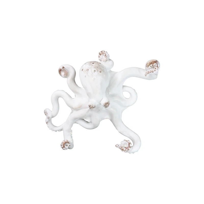 Ebros Gift Nautical Marine Antique White Giant Octopus Multi Point