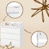 Baby Changing Table Topper, Straight Sides, 53.2x70 cm, White